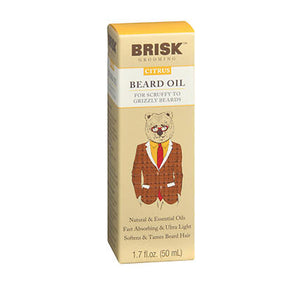 Brisk, Grooming Beard Oil Citrus, 1.7 Oz