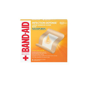 Band-Aid, Band-Aid Infection Defense Large Adhesive Cover With Neosporin, 6 Count