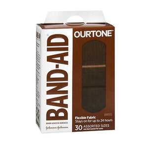 Band-Aid, Band-Aid OurTone Adhesive Bandages Assorted BR65, 30 Count