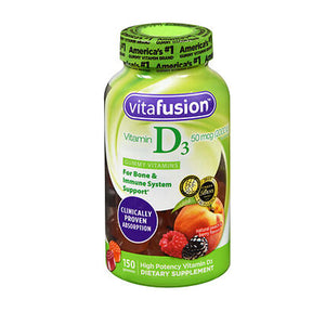 Vitafusion, Natural Vitamin D3 Peach & Berry, 50 mcg, 150 Count