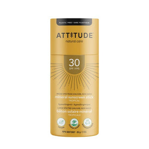 Attitude, Sunscreen Stick SPF 30 Tropical, 3 Oz