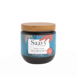 Saavy Naturals, Tahitian Vanilla Sugar Scrub, 12 Oz
