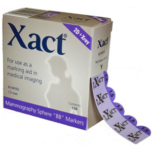 Xact, Mammography Nipple Marker Xact Purple 1.5 mm Diameter BB 1/2 X 1 Inch NonSterile, Count of 120