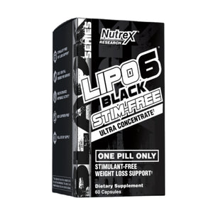 Nutrex Research, LIPO-6 Black Ultra Concentrate Stim-Free V2, 60 Capsules