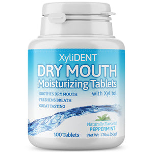 Xylident, Dry Mouth Tablets Peppermint, 100 Tabs