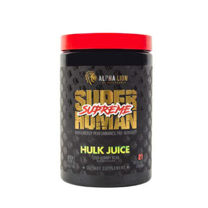 Alpha Lion, Superhuman Supreme, Hulk Juice Sour Gummy Bear 21 Each
