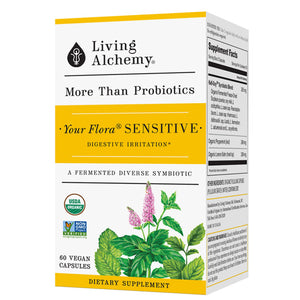 Living Alchemy, Your Flora Probiotics Sensitive Irritable Digestion, 60 Caps