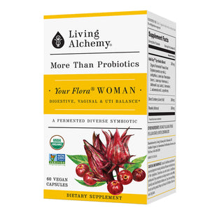 Living Alchemy, Your Flora Probiotics Woman Vaginal & UT Health, 60 Caps