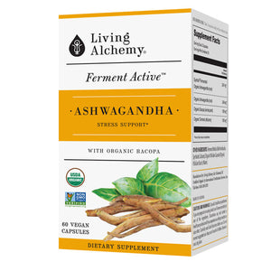 Living Alchemy, Whole Food Fermented Ashwagandha, 60 Caps