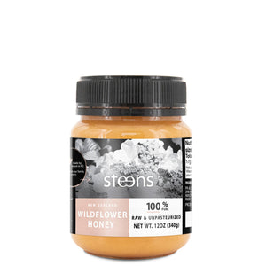Steens, Raw Wildflower Honey, 12 Oz