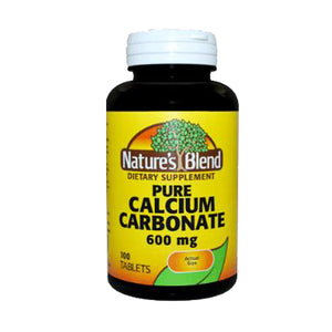 Nature's Blend, Calcium Carbonate, 600 mg, 100 Tabs