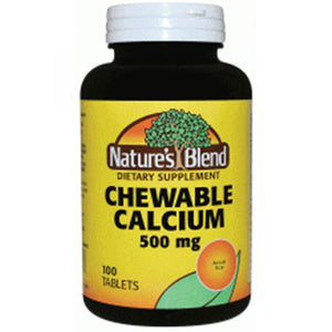 Nature's Blend, Calcium Chewable Bavarian Cream, 500 mg, 100 Tabs