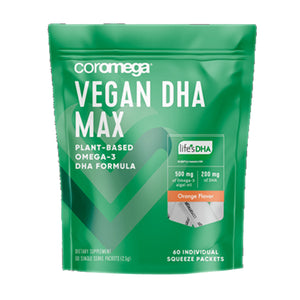 Coromega, Coromega Vegan DHA Drink Max Orange, 60 Count