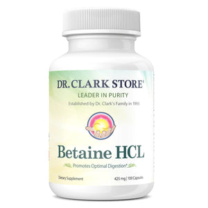 Dr. Clark Store, Betaine HCL, 425 mg, 100 Caps