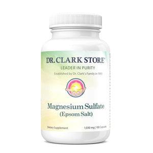 Dr. Clark Store, Magnesium Sulfate USP Epsom Salt, 1030 mg, 100 Caps