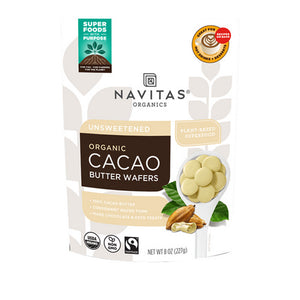 Navitas Organics, Cacao Butter Wafers, 8 Oz