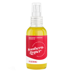 Southern Butter, Massage Oil Sandalwood Cinnamon, 4 Oz