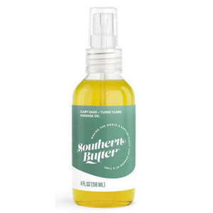 Southern Butter, Massage Oil Aphrodisiac Clary Sage + Ylang Ylang, 4 Oz