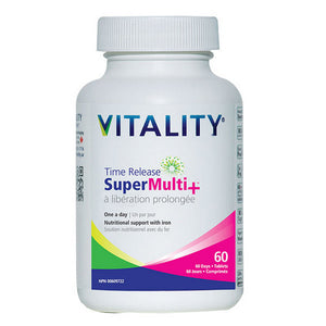 Vitality, VITALITY Time Release Super Multi+, 60 Tabs