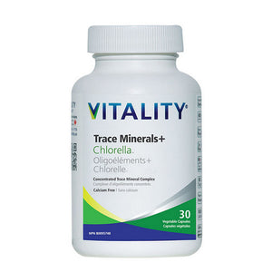 Vitality, VITALITY Trace Minerals + Chlorella, 30 VegCaps