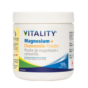 Vitality, VITALITY Magnesium + Chamomile Powder, 120 Grams