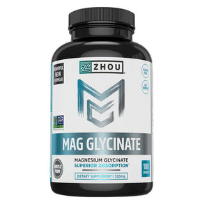 Zhou Nutrition, Mag Glycinate, 180 Count