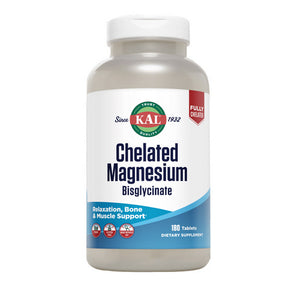 Kal, Chelated Magnesium Bisglycinate, 180 Count