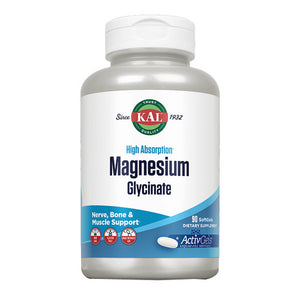 Kal, Magnesium Glycinate ActivGels, 90 Count