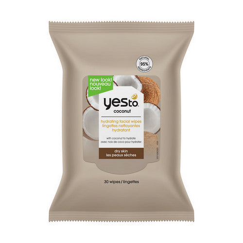 Yes To, Coconut Hydrating Facial Wipes, 30 Count