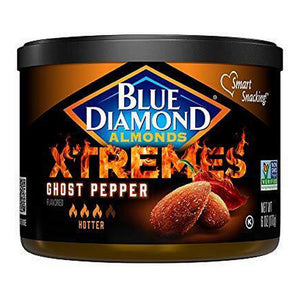 Blue Diamond, Almonds Xtremes Ghost Pepper, 6 Oz(Case Of 12)