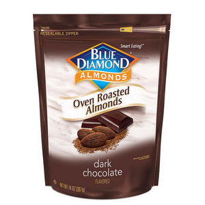 Blue Diamond, Almonds Oven Roasted Dark Chocolate, 14 Oz(Case Of 6)