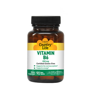 Vitamin B-6 90 Caps by Country Life