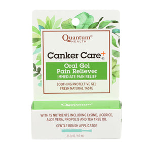 Quantum Health, Cankercare+ Oral Gel Pain Reliever, Care+ Gel 0.33 Oz