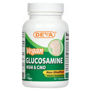 Deva Vegan Vitamins, Vegan Glucosamine MSM-CMO, 90 Tab