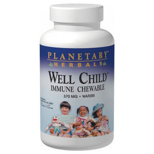 Planetary Herbals, Well Child Immune Chewable wafer, 30 Wafers