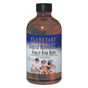Planetary Herbals, Planetary Loquat Respiratory Syrup for Kids, 8 Oz