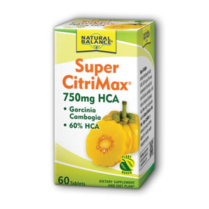 Natural Balance (Formerly known as Trimedica), Super CitriMax, 750 mg, 60 tabs
