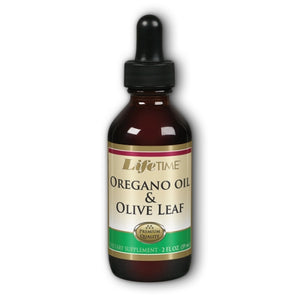 Life Time Nutritional Specialties, Natural Oregano Oil And Olive Leaf, 2 oz