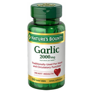 Nature's Bounty, Nature's Bounty Odor Free Garlic, 2000 mg, 120 tabs