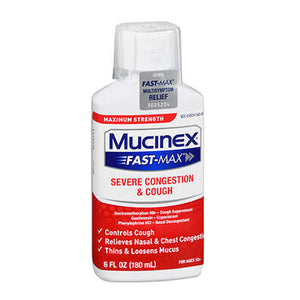 Mucinex, Mucinex Fast-Max Severe Congestion Cough Liquid Maximum Strength, 6 oz