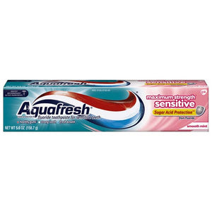 Aquafresh, Aquafresh Sensitive Maximum Strength Triple Protection Fluoride Toothpaste, 5.6 oz