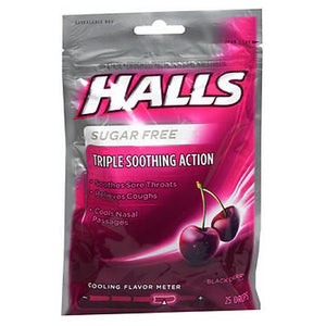 Halls Cough Drops Sugar Free Black Cherry 25 Each by Halls