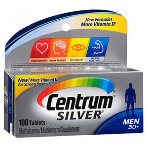 Centrum, Silver Ultra Mens Multivitamin & Multimineral, 100 tabs