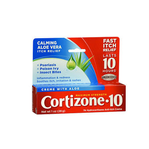Cortizone-10, Maximum Strength Anti-Itch Creme With Aloe, 1 Oz