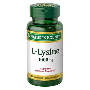 Nature's Bounty, L-lysine, 1000 mg, 60 tabs