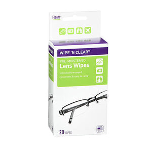 Flents, Wipe 'N Clear Pre-Moistened Lens Wipes, 20 each
