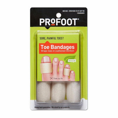 Profoot, Toe Bandages One Size, 3 Each