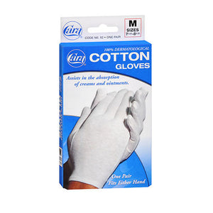 Cara, Cotton Derm Gloves Medium, 1 Pair