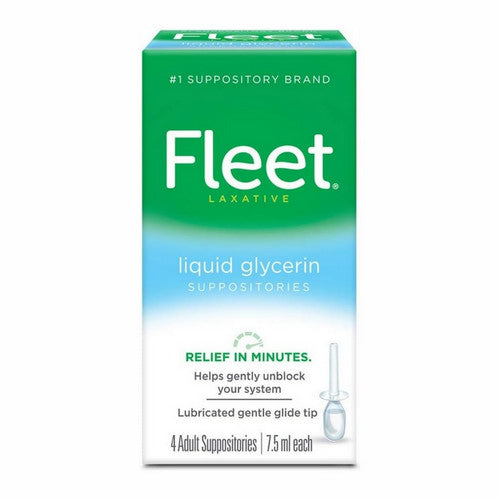 Fleet, Liquid Glycerin Suppositories Laxative, 7.5 Ml, Box Of 4
