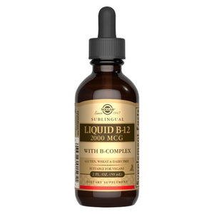 Solgar, Sublingual Liquid B-12 2000 mcg with B-Complex, 2 oz